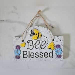 "Bee Blessed" Stone Indoor or Outdoor Sign NWT